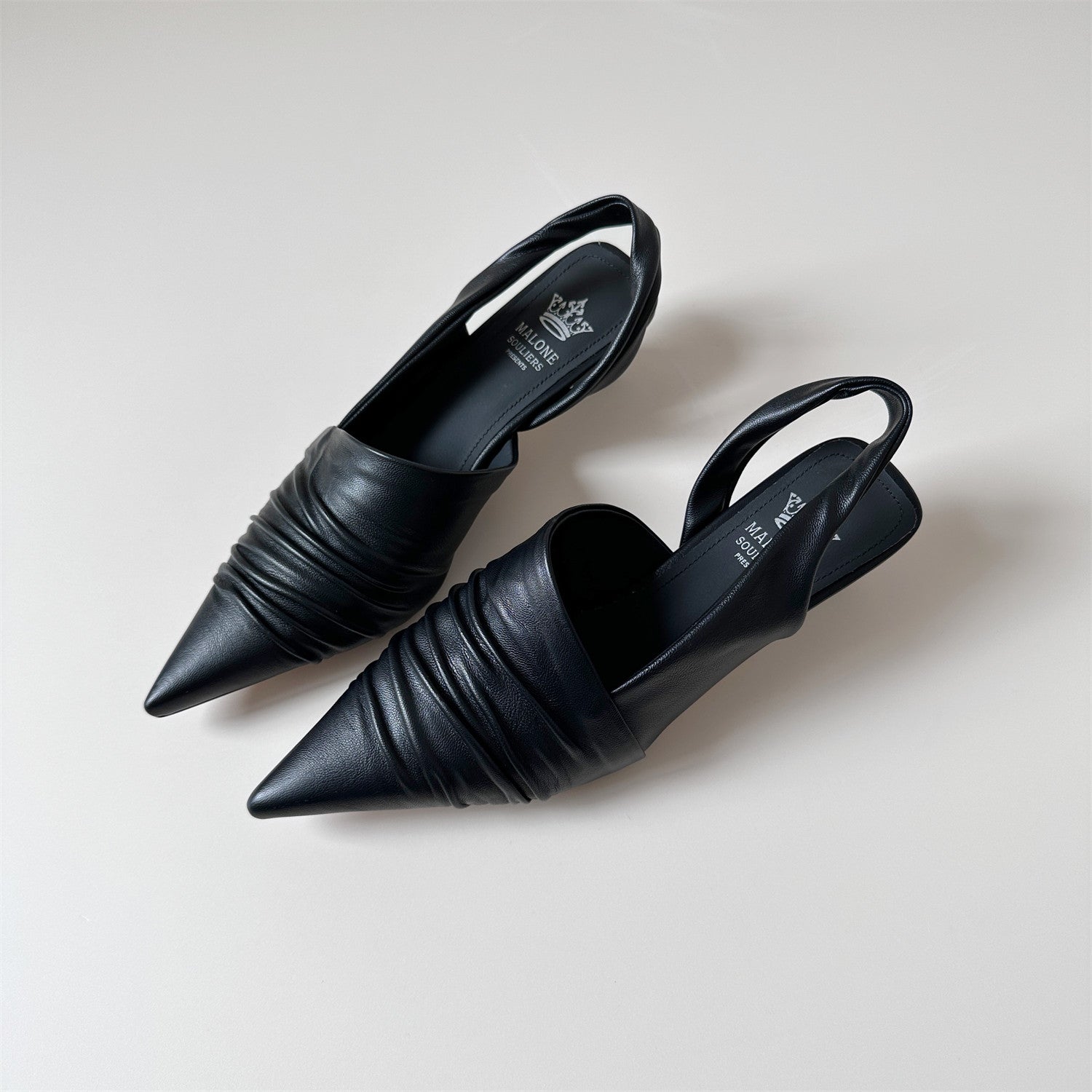 Mid-heel stiletto heel toe sandals women's summer pointed toe shoes