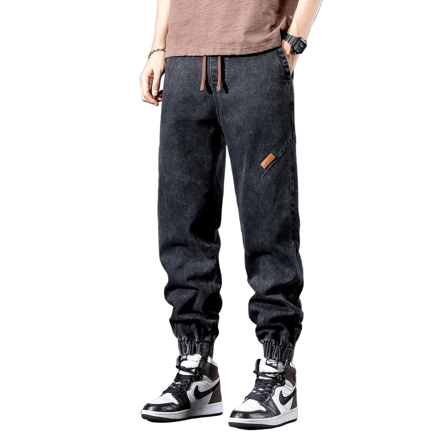 Jeans men thin new loose leg pants