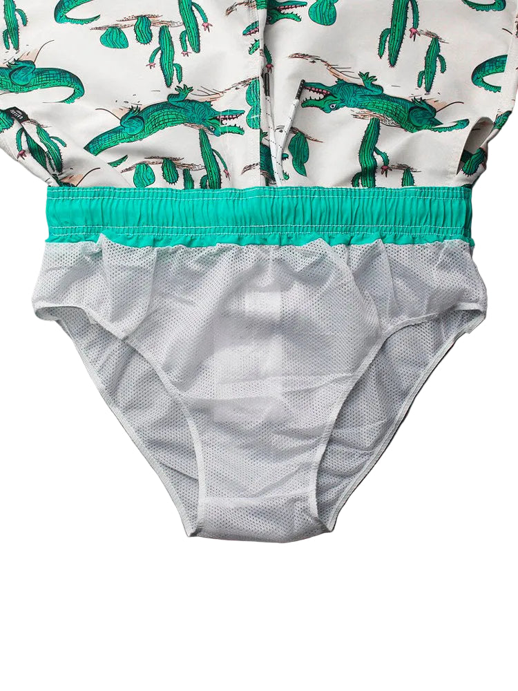 Beach pants crocodile print shorts men's summer shorts