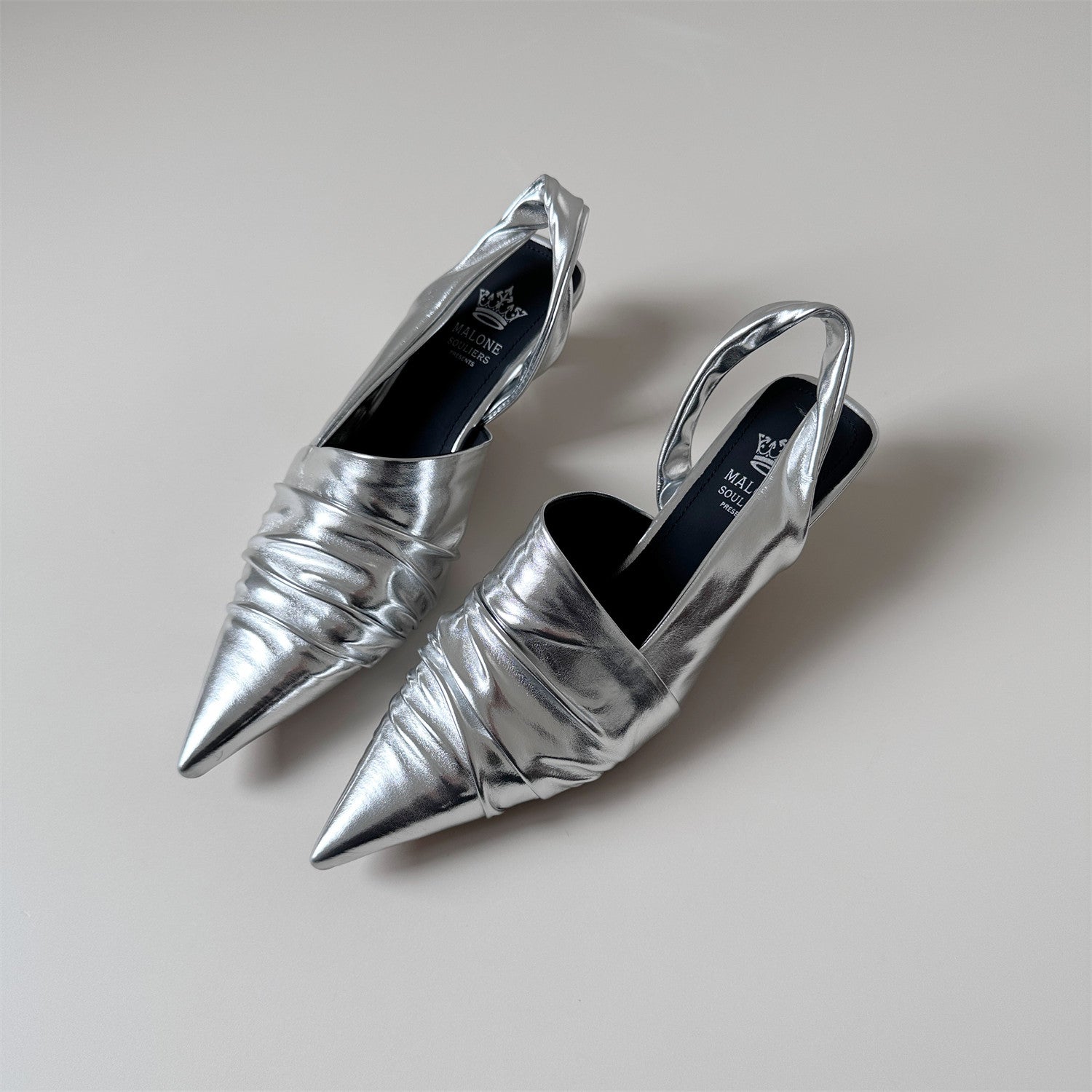 Mid-heel stiletto heel toe sandals women's summer pointed toe shoes
