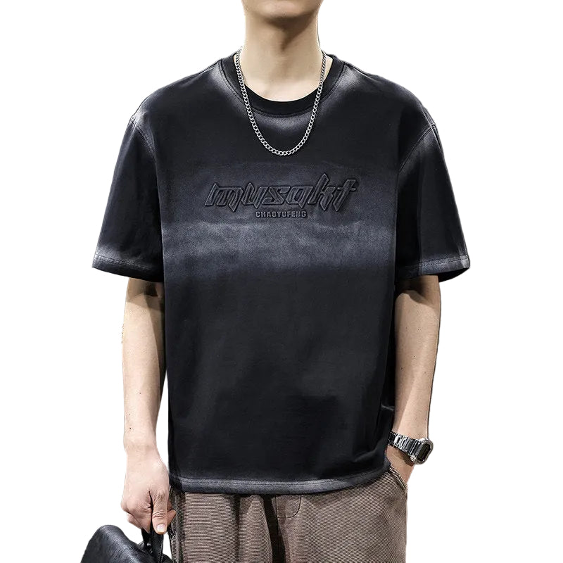 Washed unisex black t-shirt