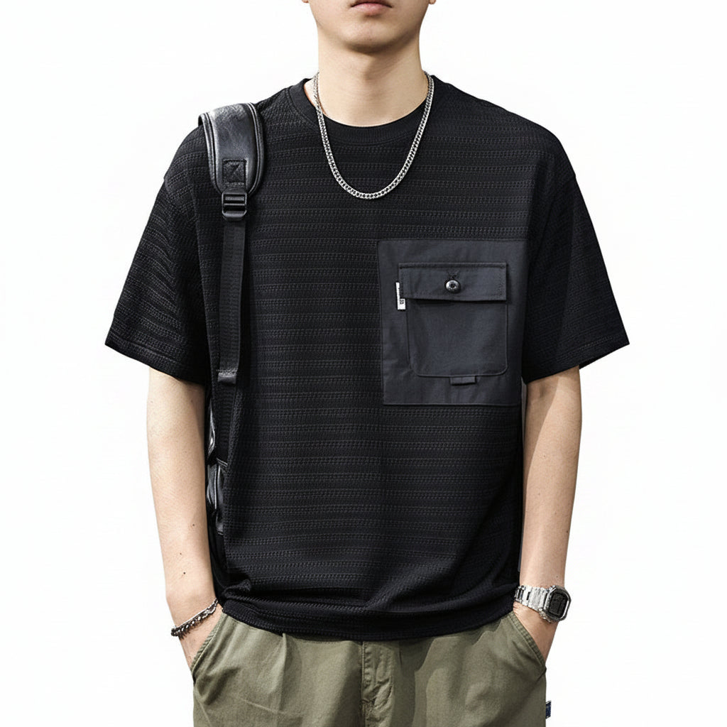 T-shirt men top loose tee