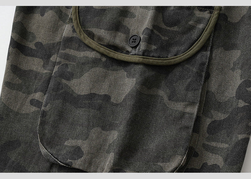 Short Camouflage Jeans Men Denim Street Fashion