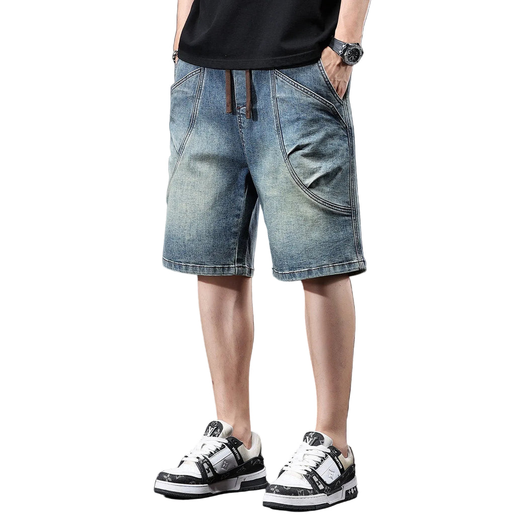 Denim shorts casual men's medium pants