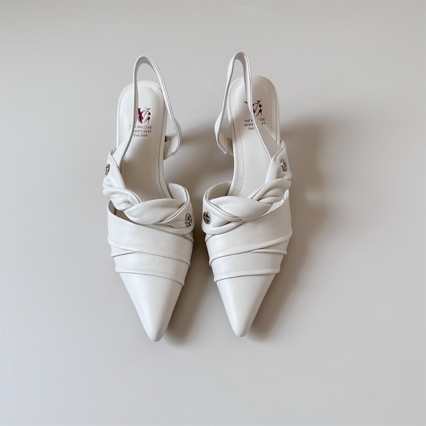 Easy white heel toe sandals women's pointed toe shoes