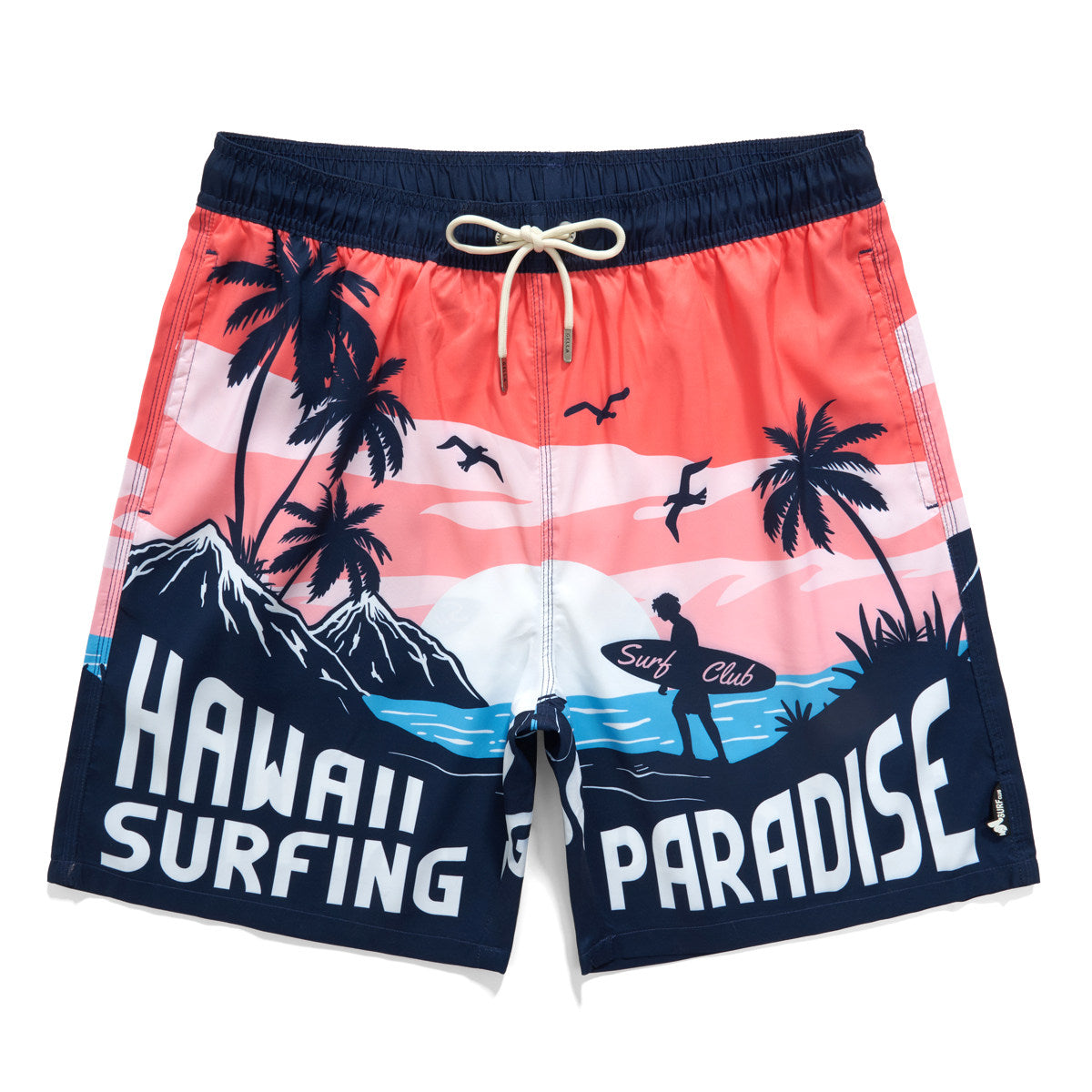 Beach pants men's quick-drying loose print pants