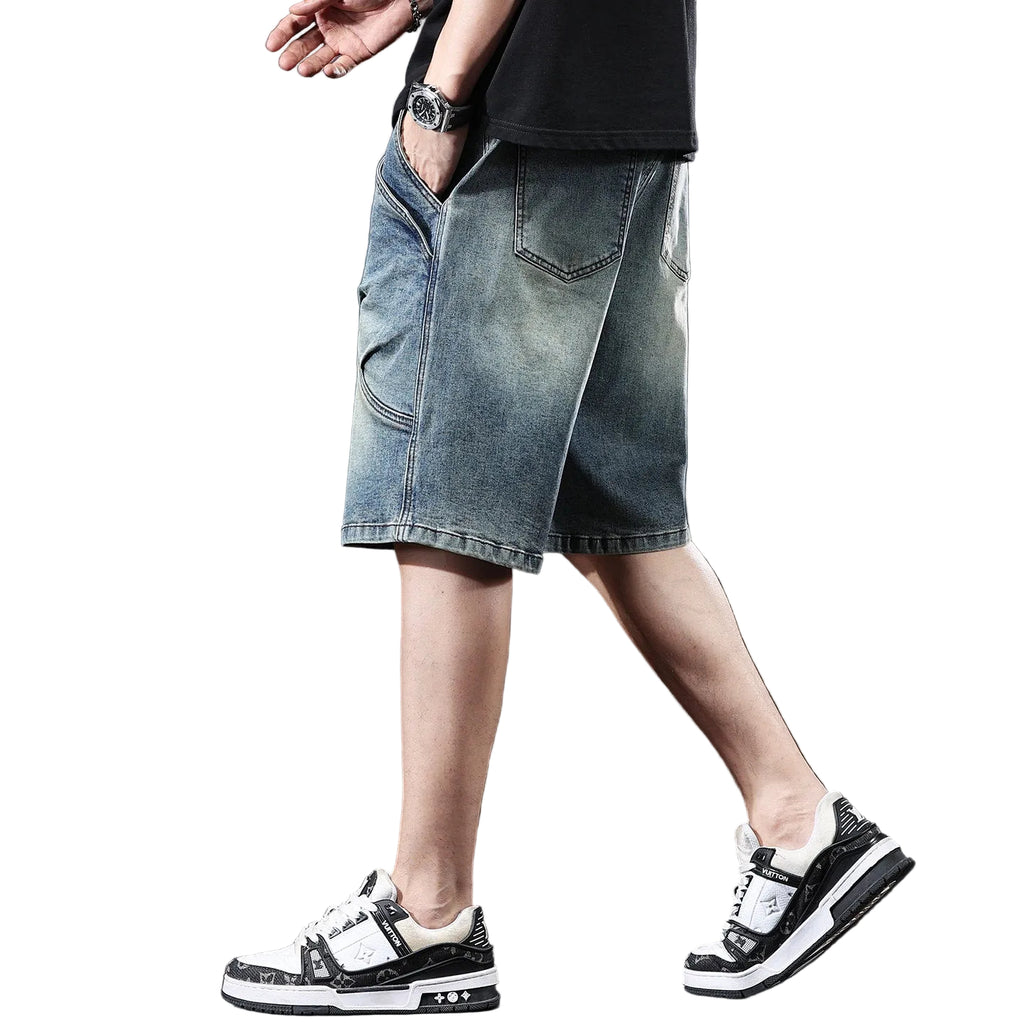 Denim shorts casual men's medium pants