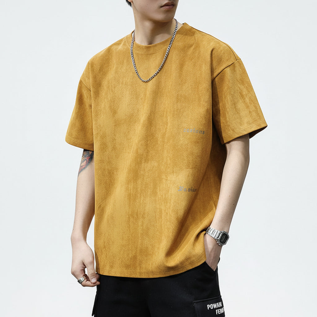 T-shirt men's loose plus size American half-sleeve shirt summer thin short sleeve