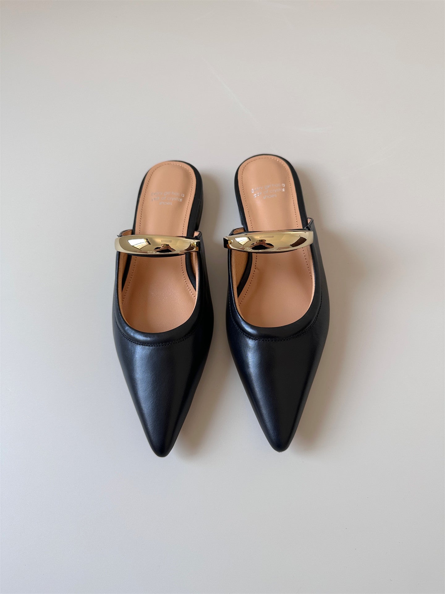 White Half slide sandals women shoes
