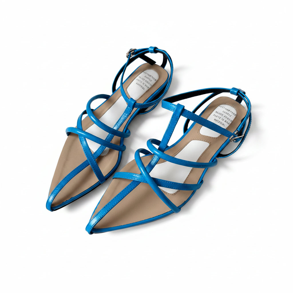 Blue sandals women's summer shoes