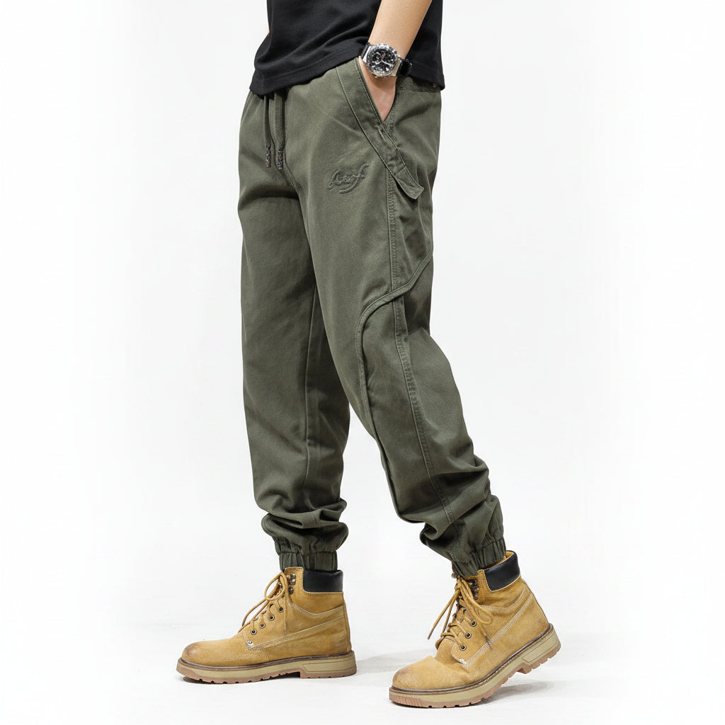 Pants sleek silhouette men trousers