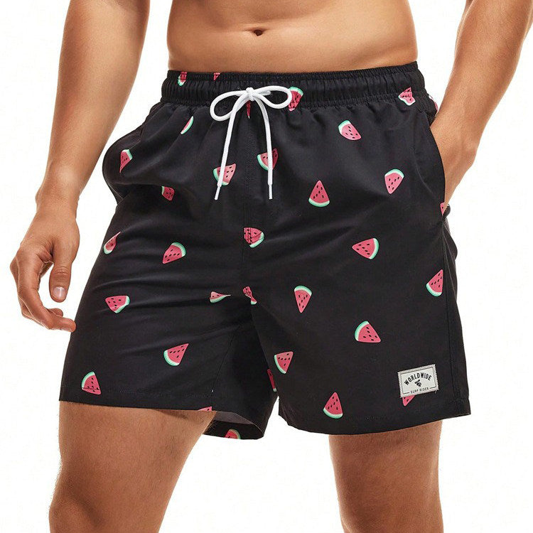 Turtle print shorts casual beach pants me swimming trunks