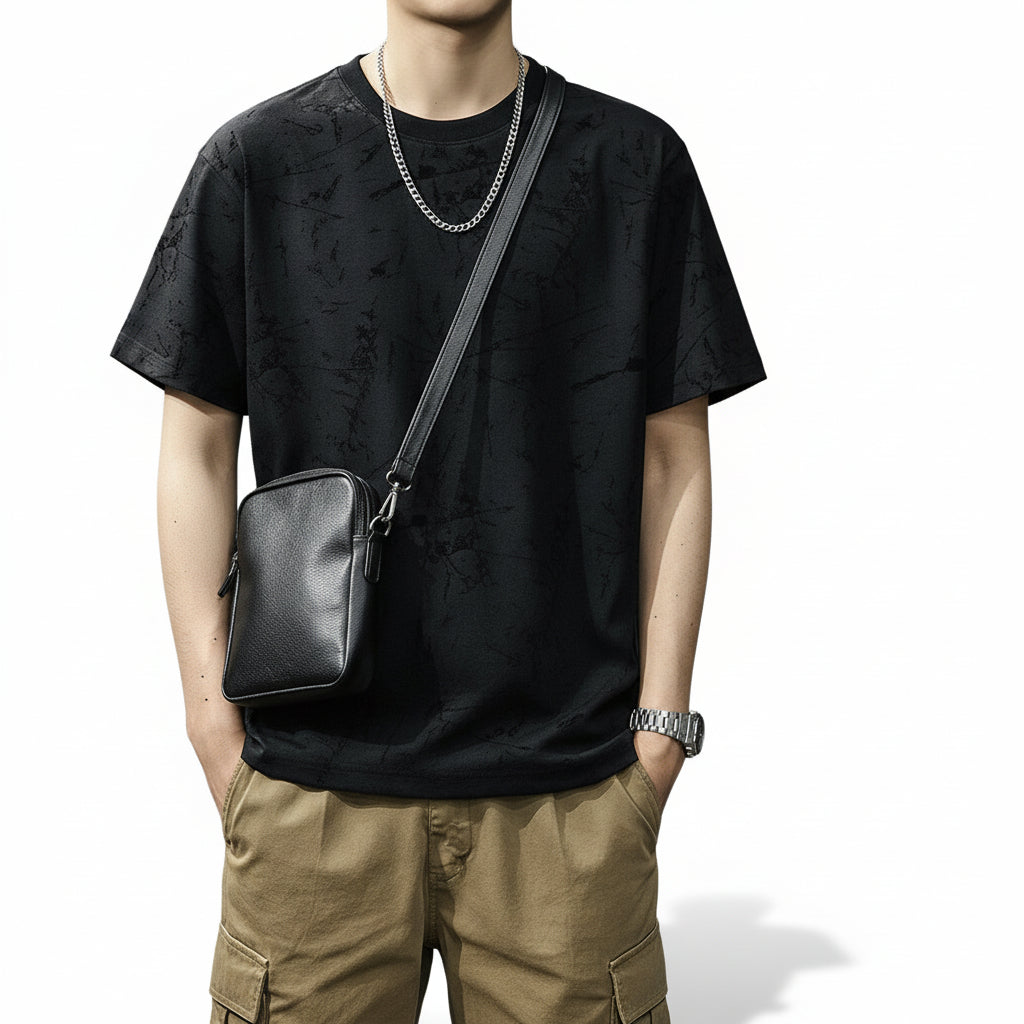 Full Print Men's Short Sleeve T-Shirt Summer Top