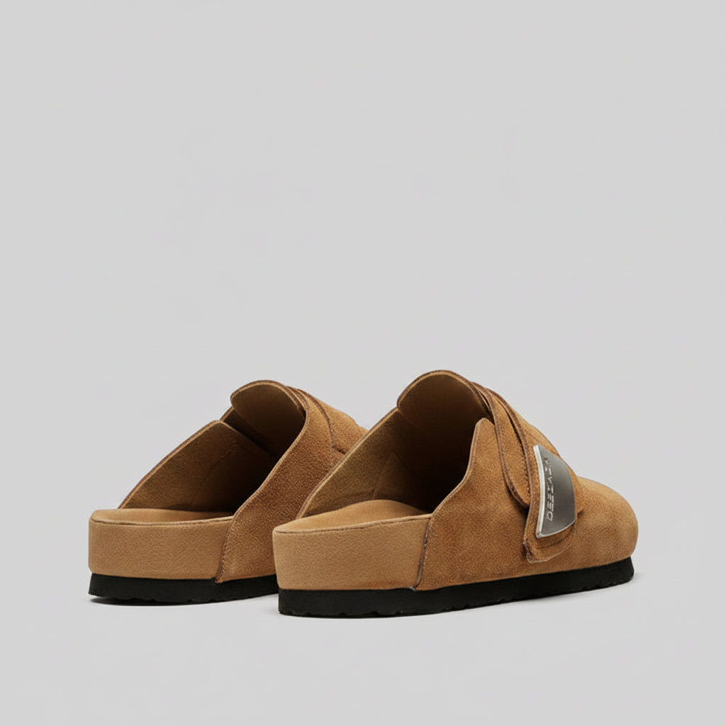 Cork Half Slip On Toe Shoe