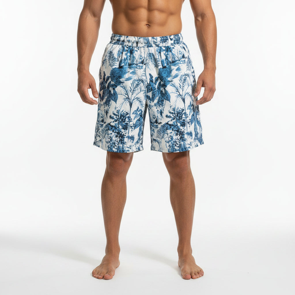 Beach printed men's summer loose casual short pants