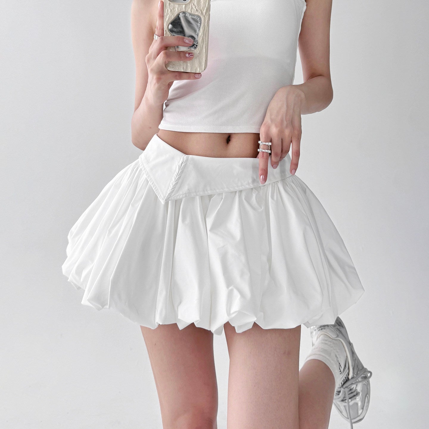 Bubble fashionable skirt women's short skirt