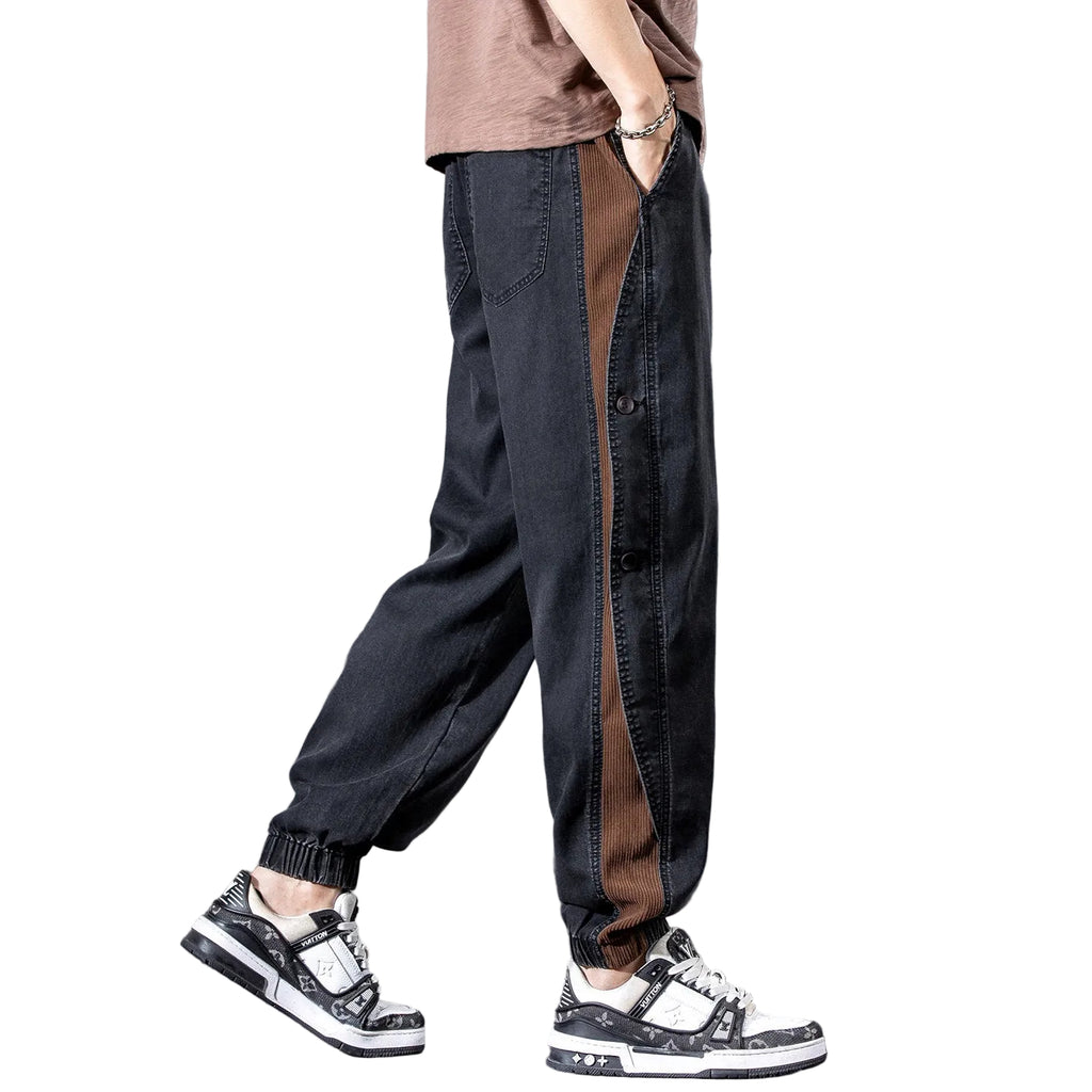 Tencel jeans loose casual men denim pants