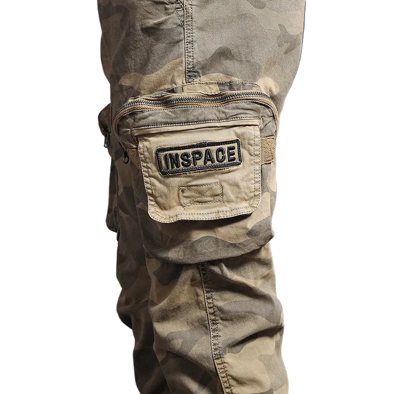 Spring French  camouflage slacks, men's small foot corched cargo long pants