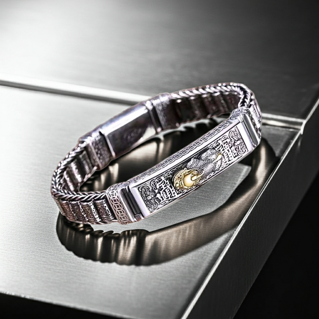 Vintage Pixiu Fozhulu Lutong Men Bracelet