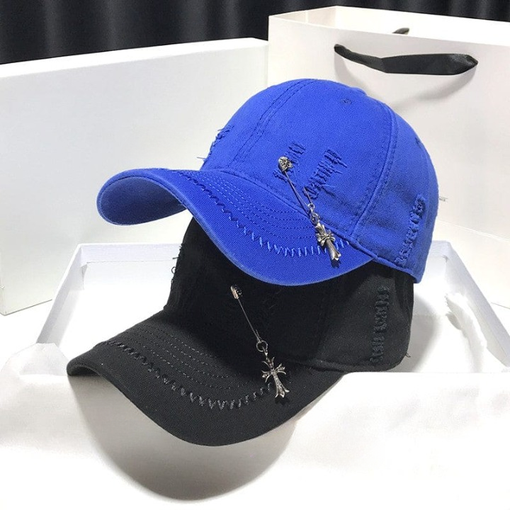 Blue baseball show face sunscreen unisex cap