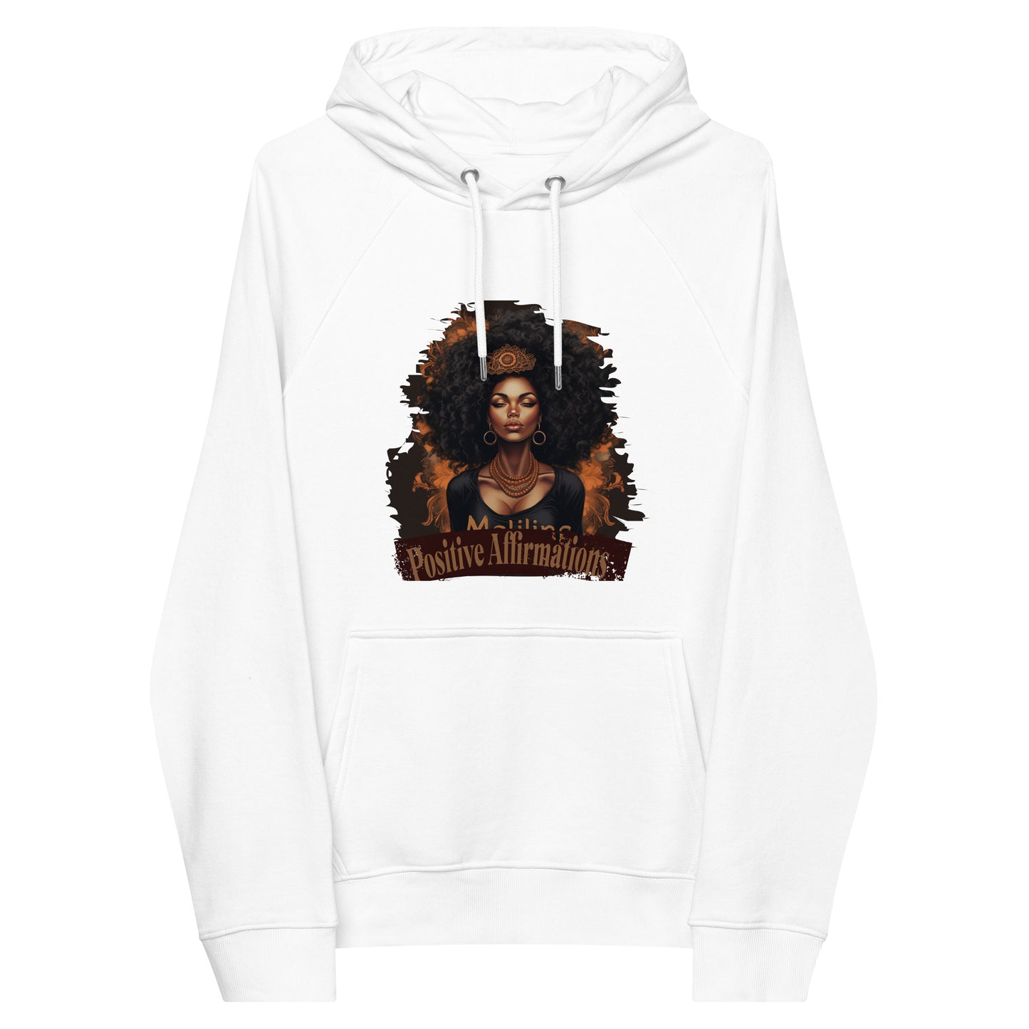 Afro Vibe eco raglan hoodie