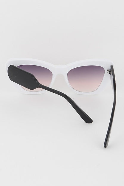 Two Toned Cateye Sunglasses