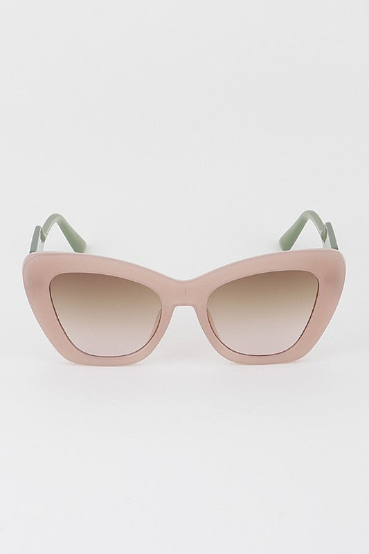 Two Toned Cateye Sunglasses