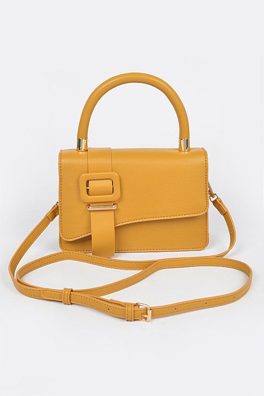 Faux Leather Crossbody Bag