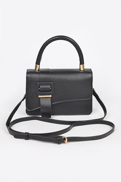 Faux Leather Crossbody Bag