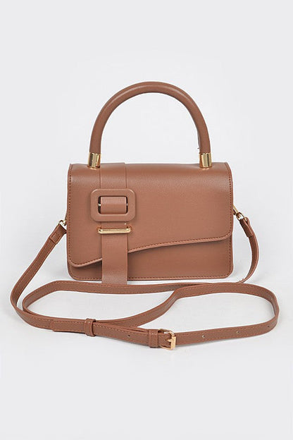 Faux Leather Crossbody Bag