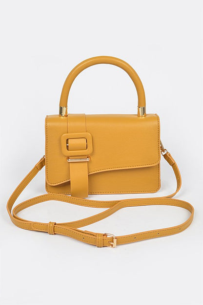 Faux Leather Crossbody Bag