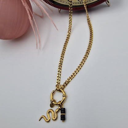 Collana Donna Vintage Snake Pendant Necklace