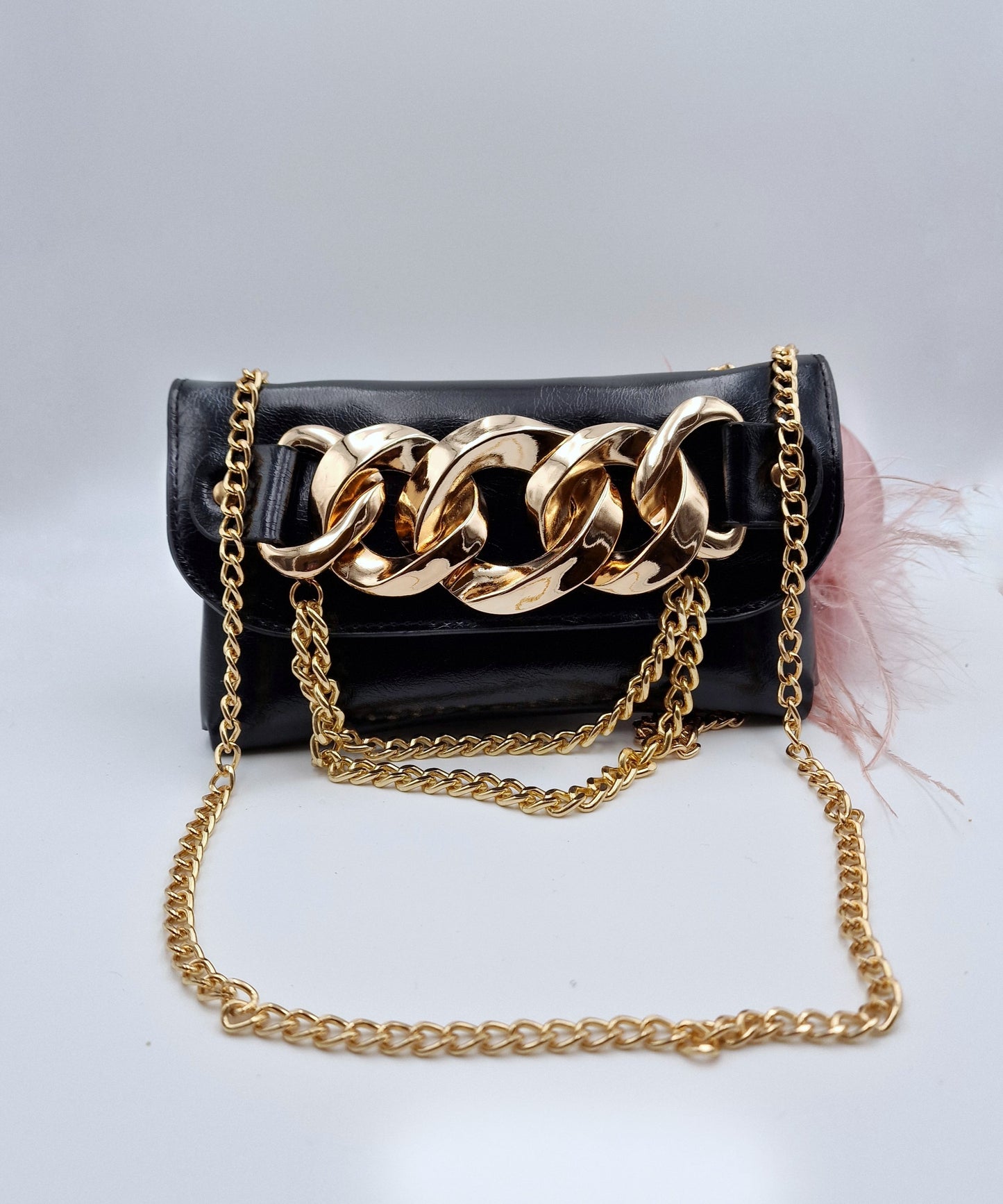 Crossed Chain Mini Bag