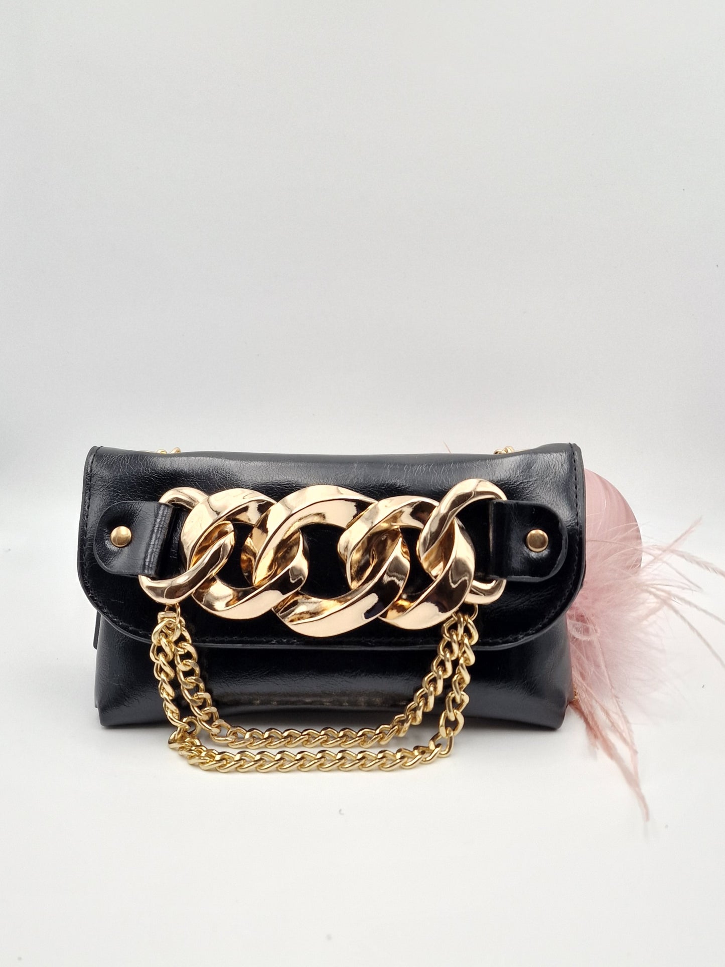 Crossed Chain Mini Bag