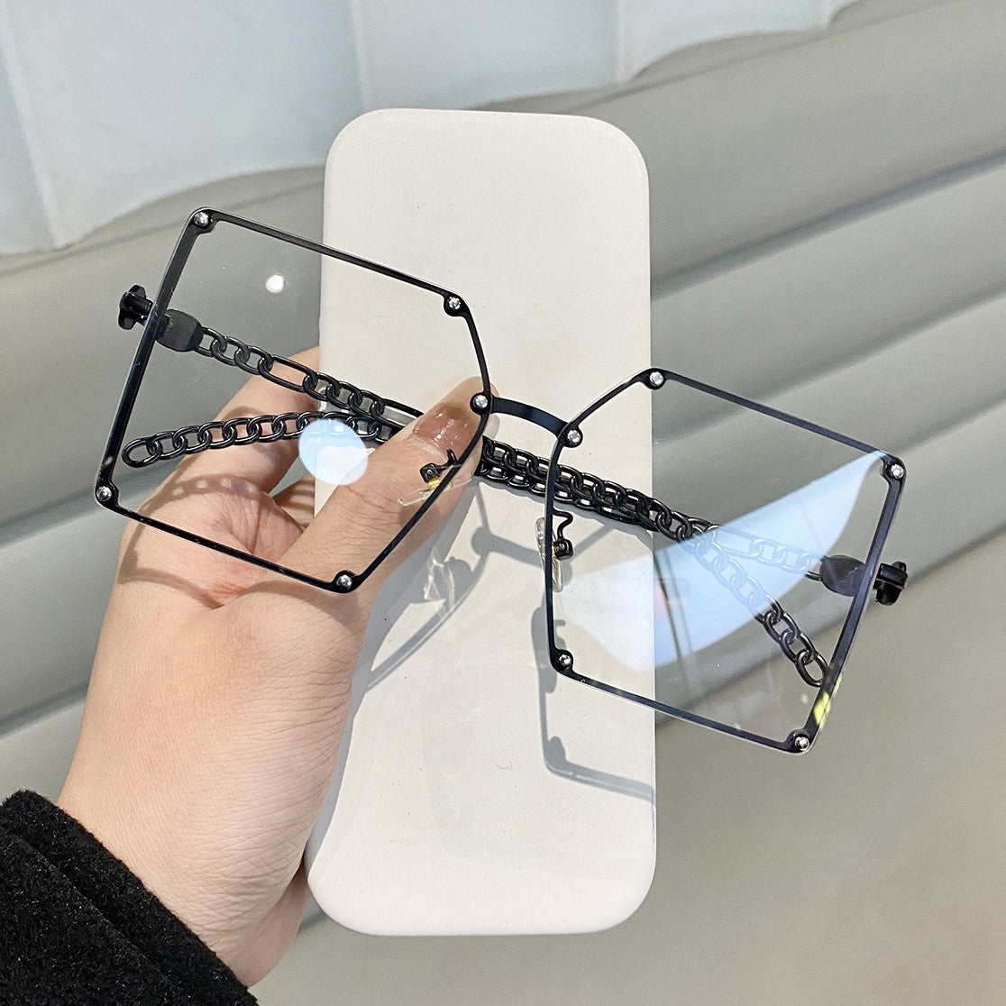 Oversized frame, anti blue light and anti radiation sunglasses fashion glasses