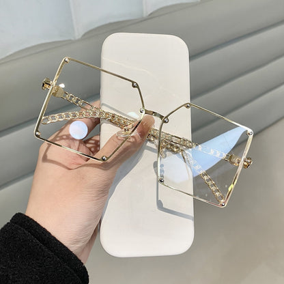 Oversized frame, anti blue light and anti radiation sunglasses fashion glasses