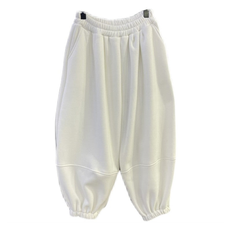 White Casual Sports Guard Sweatpants