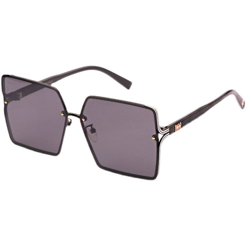 Brown large frame sunglasses