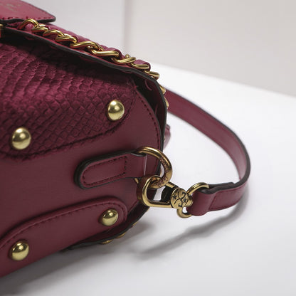 Crossbody bag deep red hand bag