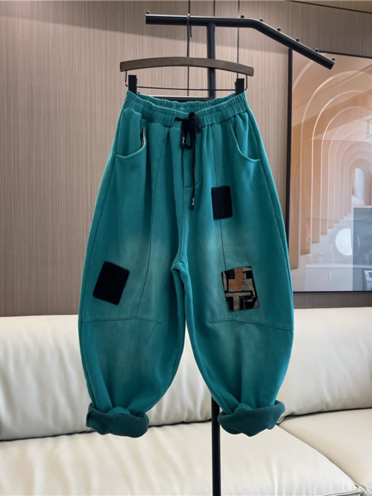 Jeans joggers green sweatpants