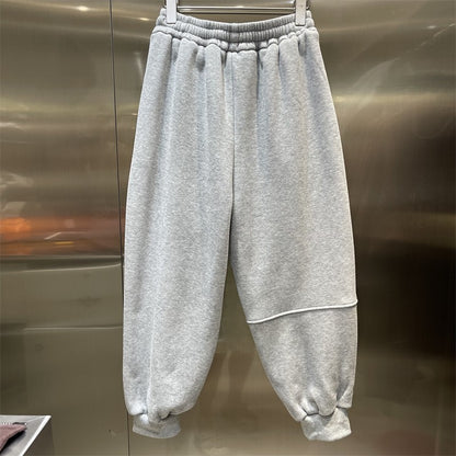 Cozy letter print sweatpants trendy sports loose joggers pant