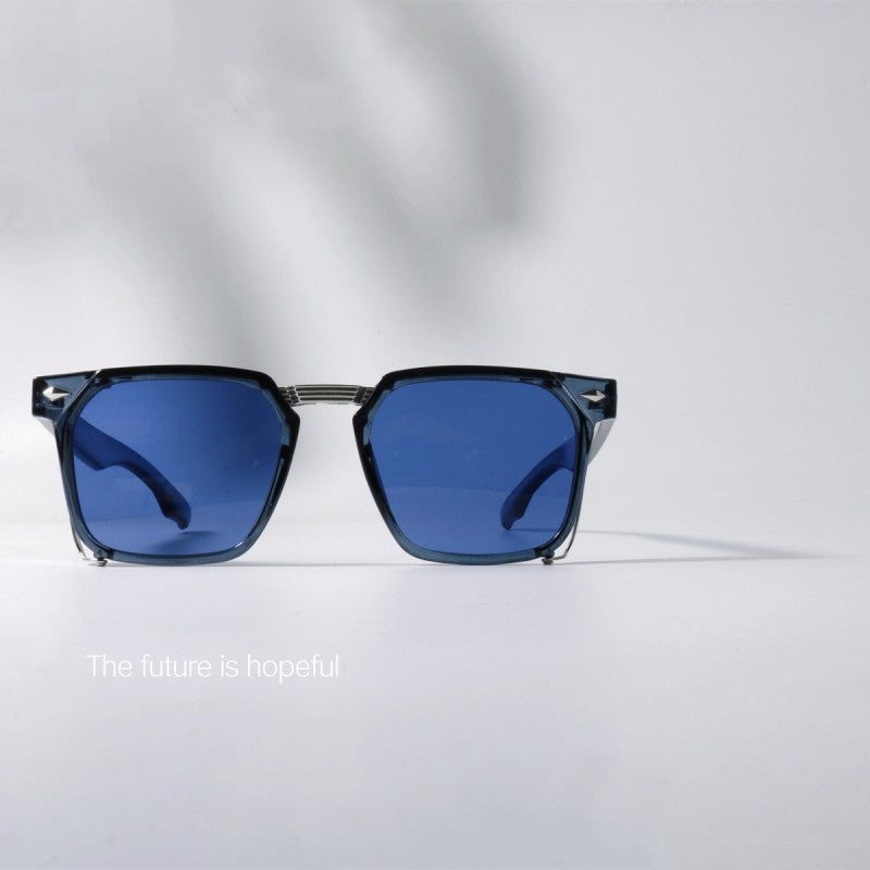 Black eyeglass frame UV400 blue sunglasses