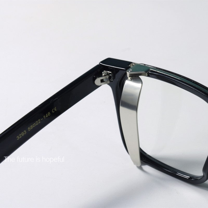 Black eyeglass frame UV400 blue sunglasses