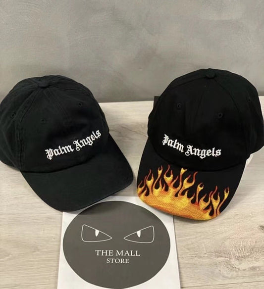 Palm Angels ]Flame Letter Baseball Cap