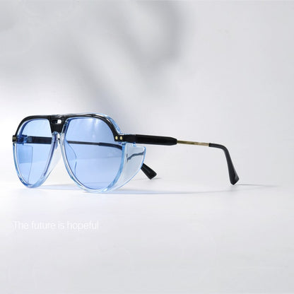 Jelly colored pilot style sunglasses UV400