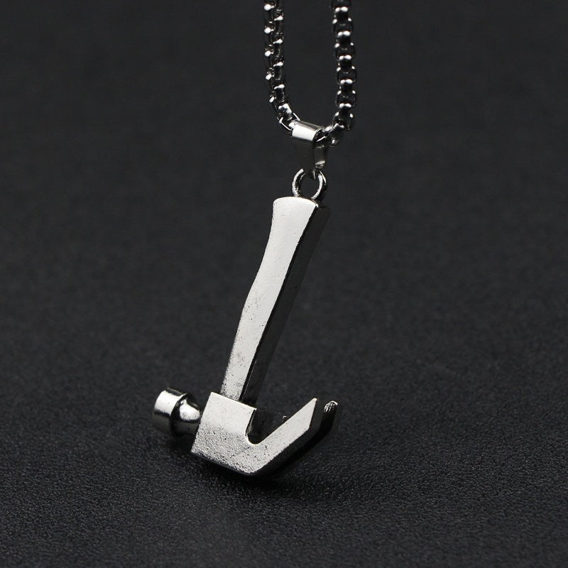 Tools Series Pendant Necklace Personalized Hammer Wrench Pendant