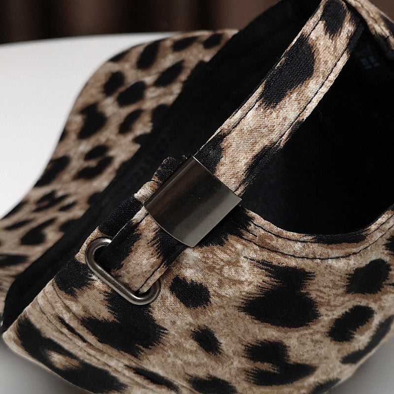 Sunshade Wave Dot Leopard Pattern Hard Top Baseball Hat