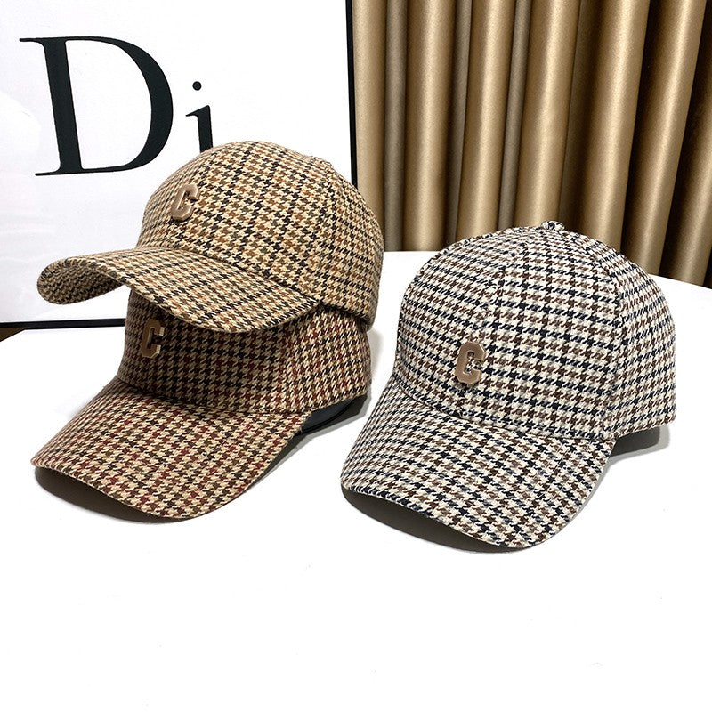 Checkered Thousand Bird Grid Baseball Cap