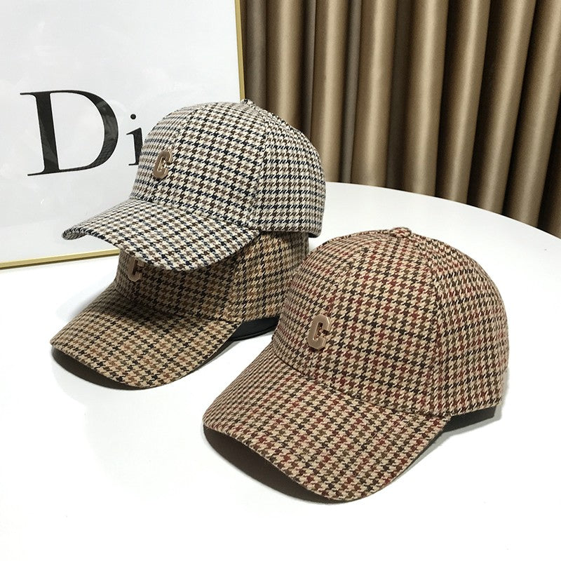 Checkered Thousand Bird Grid Baseball Cap