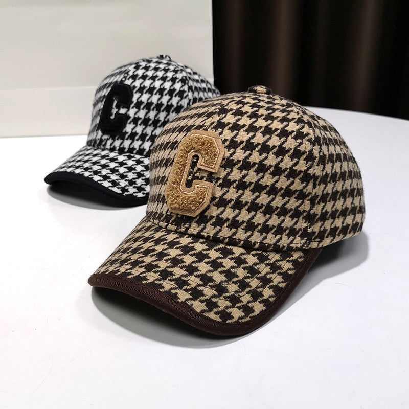 Headed Hat Winter Woolen Baseball Cap